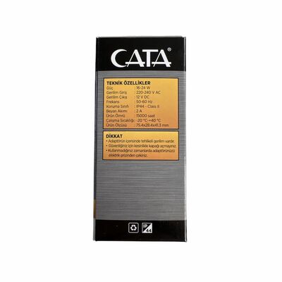 Cata CT-2551 25W 2 Amper Fişli Adaptör CT-2551 - 2