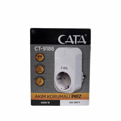 Cata CT-9186 Akım Korumalı Priz - 2