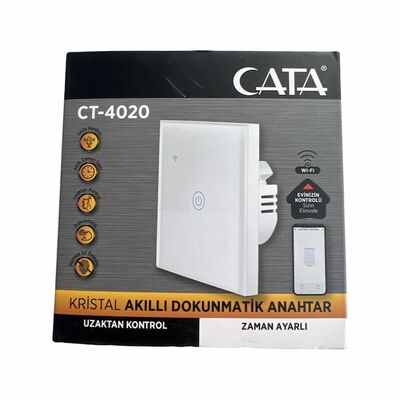 Cata Akıllı Anahtar Beyaz Kasa Ct-4020 - 2