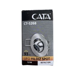 Cata 1,5w Power Led Ufo Spot (Hareketli) (Beyaz) Ct-5268B - Thumbnail