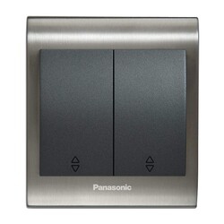 Viko Panasonic Thea Blu Inox Füme Komütatör Vavian Metalik Beyaz - 1