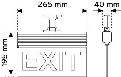 Nade 17120 265mm-N13 Ledli Acil Yönlendirme Montaj - 2