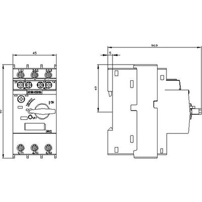 Siemens 3RV2011-1HA10 5.5-8 A Motor Koruma Şalteri - 2