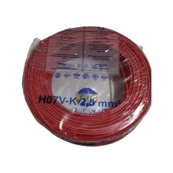 Hes Nyaf Kablo 2,5 Mm Kırmızı ( H07v-K ) - 1