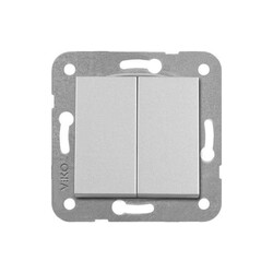 Artline Novella/Trenda Metalik Beyaz Komütatör Düğme (Mekanizma Hariç) - 1