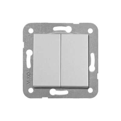Artline Novella/Trenda Metalik Beyaz Komütatör Düğme (Mekanizma Hariç) - 1