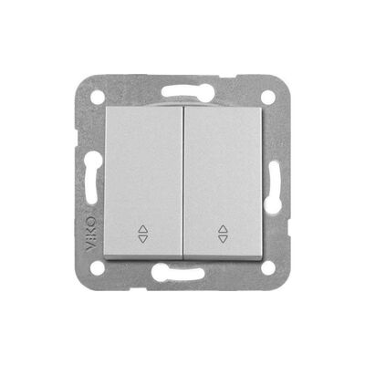 Artline Novella/Trenda Metalik Beyaz Komutatör Vavien Düğme (Mekanizma Hariç)