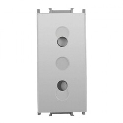 Viko Panasonic Thea Modüler Metalik Beyaz 1M Priz Mekanizma + Düğme/Kapak - 1