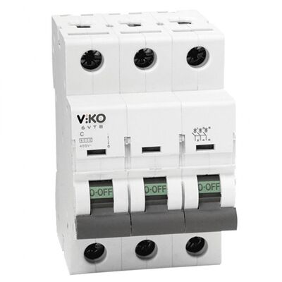 Viko - 6VTB-3C50 3x50A 6kA Otomatik Sigorta - 1