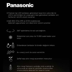 Panasonic 7W Led Filaman Rustik Lamba (2700K) - 3