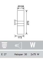 Jupiter Bahçe Aplik JW926 AN - 2