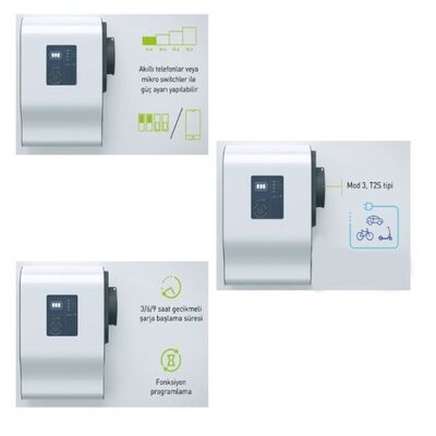 Legrand Green'up Bluetooth Plastik Araç Şarj İstasyonu 3P 22kW M3 058002 - 6