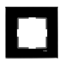 Viko Artline Novella Cam Düz Siyah Tekli Çerçeve - 1