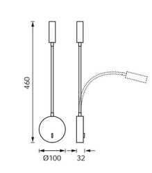 Jupiter LW503 Yatak Başı 3W Led Aplik 3000K