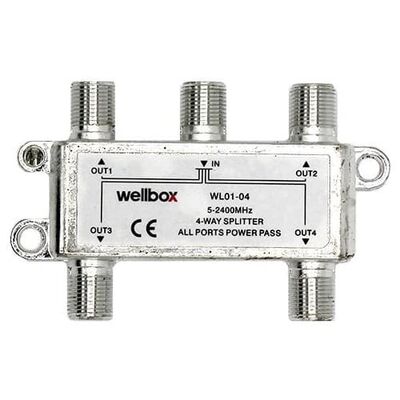 Wellbox 1/4 5-2400 Mhz Splitter - 1
