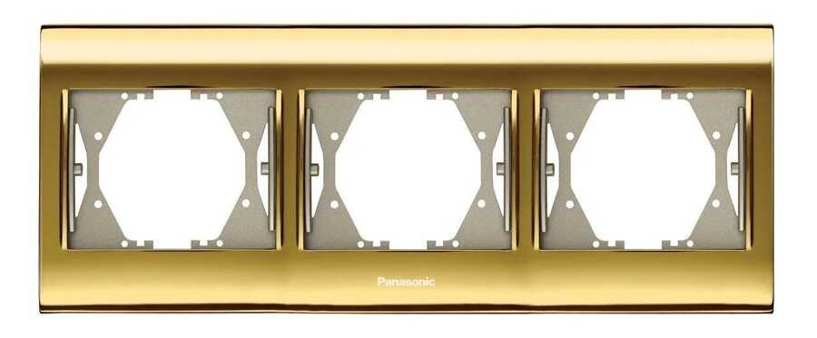 Panasonic Thea Blu Gold+Dore Üçlü Çerçeve - WBTF08035GL-TR