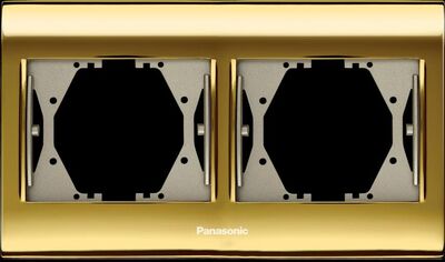 Panasonic Thea Blu Gold+Dore İkili Çerçeve - 1