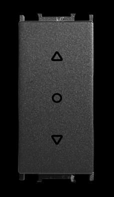 Viko Panasonic Thea Modüler Antrasit 1M Tek Düğmeli Jaluzi Anahtar Düğme/Kapak (Mekanizma Hariç) - 1