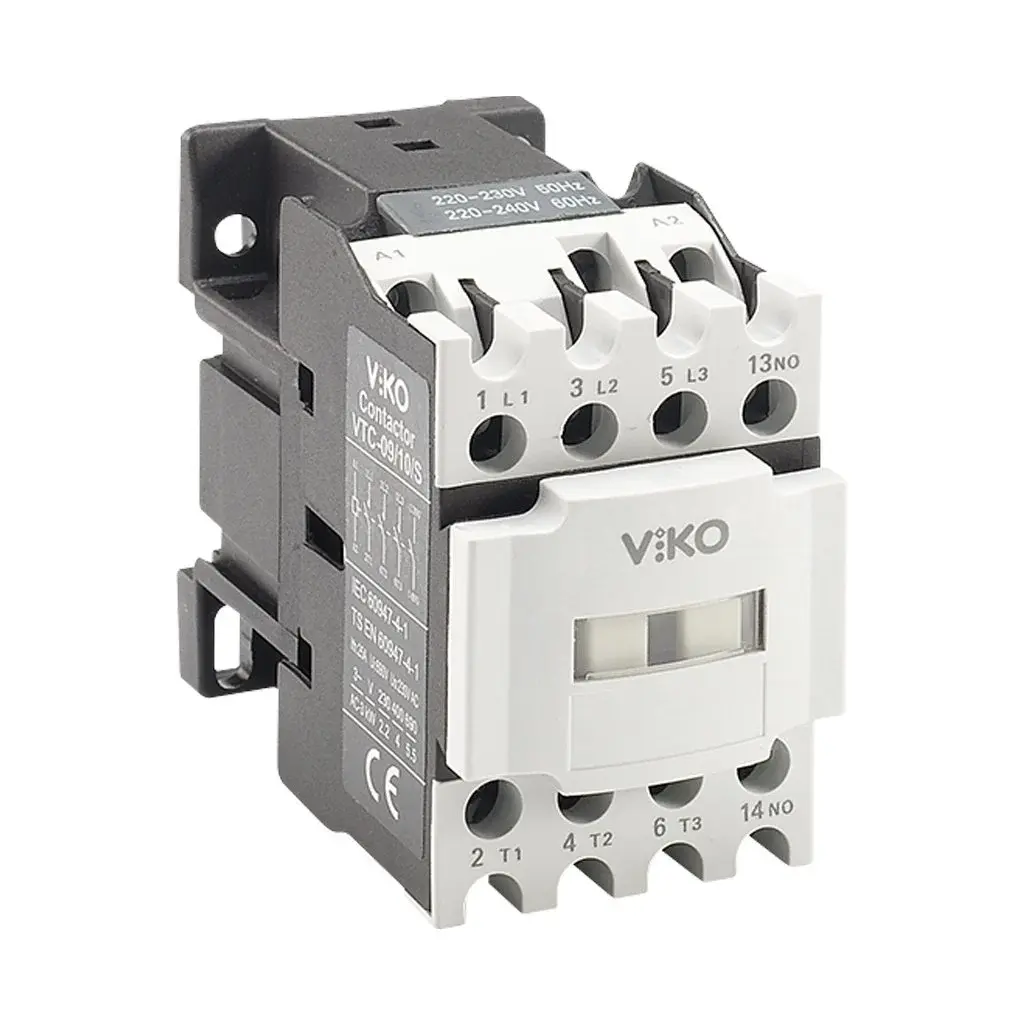 Viko Kontaktör Güç 230V AC 9A 1NO VTC-09/10/S - 1