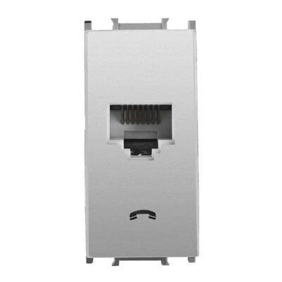 Thea / Panasonic Modüler Metalik Beyaz Nümeris Altlık+Düğme/Kapak 1m - 1