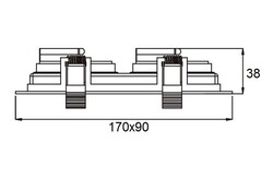 Jupiter JH640 B Beyaz Kare Spot - 2