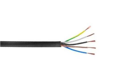 Ünal 5x4 mm² TTR Kablo Siyah H05VV-F 100lük - 1
