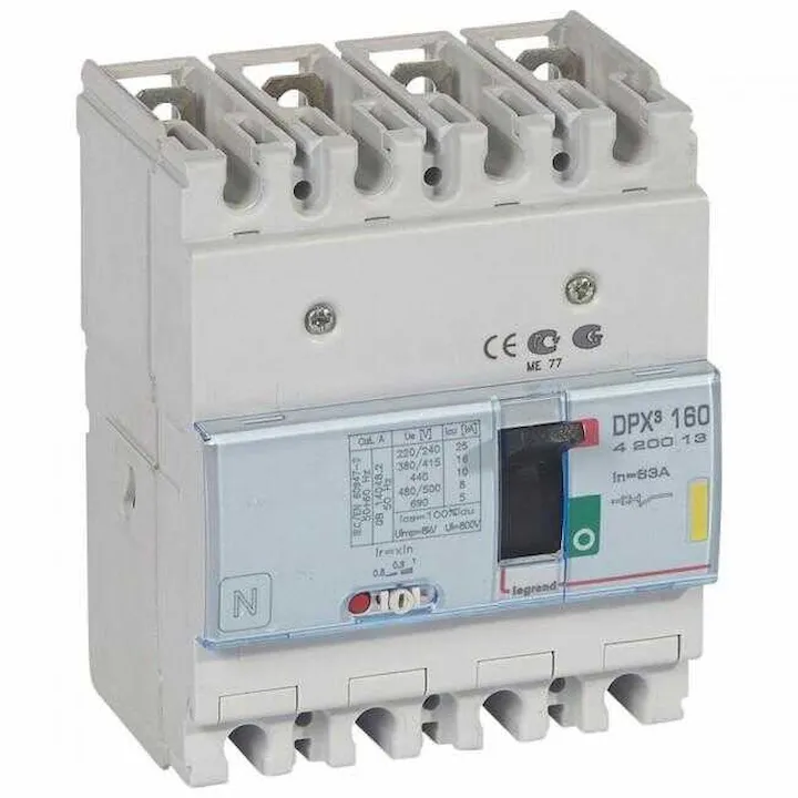 Legrand - 422558 DPX3 1600 3P 800A 50kA Termik Manyetik Kompakt Şalter - 1