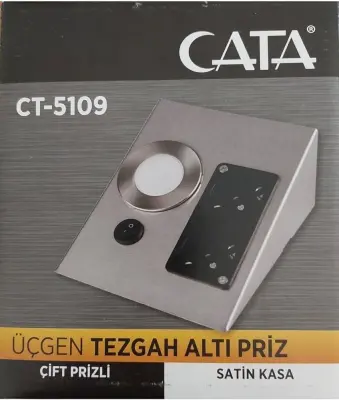 Cata CT-5109 Tezgah Altı Aydınlatma Çiftli Priz 5W Led Gün Işığı - 2