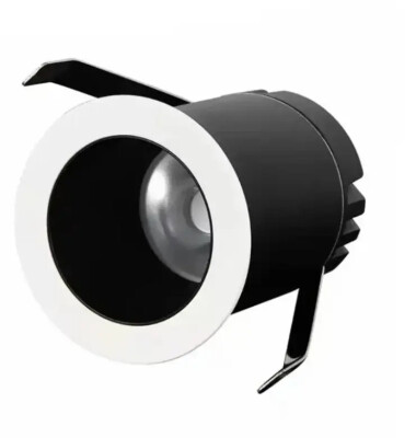 Lamptime DC30 2W Sıva Altı Siyah Kasa Günışığı 3000K Spot - Lamptime