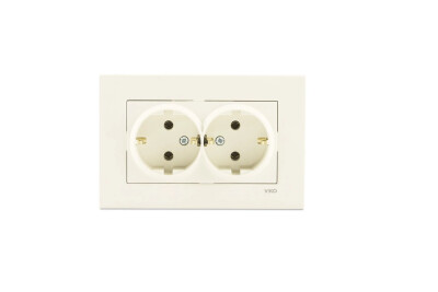 Viko Karre Krem İkili Topraklı Priz 90960156 - Viko