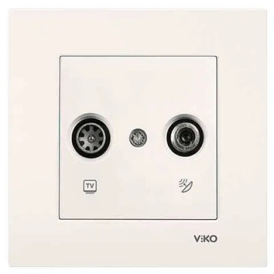 Viko Karre/Meridian Krem TV-SAT (Düğme, Kapak) 90950785 - Viko