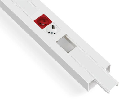 Mutlusan 100X50 Kablo Kanalı İçten Kapaklı Kaidesiz - Mutlusan