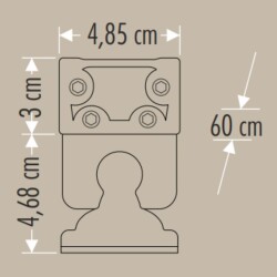 Cata Ct-4696 24w Gold Wallwasher 60cm - 2
