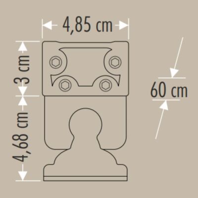 Cata Ct-4696 24w Gold Wallwasher 60cm - 2