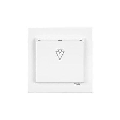 Karre Meridian Beyaz Gecikmeli Switchli Energy Saver Anahtar 230V Mekanizma+Kapak 90967119 - Viko