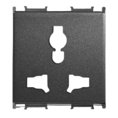 Viko Panasonic Thea Modüler Sistem Universal 2M Füme Combi Prizi - Thea/Panasonic