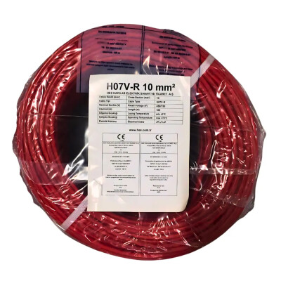 Hes Nya Kablo 10 mm² Kırmızı ( H07v-R ) - HES Kablo