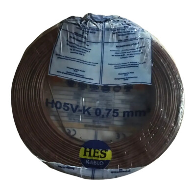 Hes NYAF Kablo 0,75 Mm² Kahve ( H07v-K ) - HES Kablo