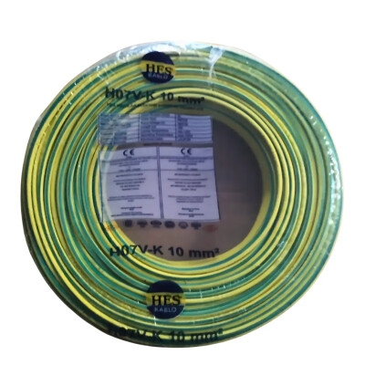 Hes Nyaf Kablo 10 mm² Sarıyeşil ( H07v-K ) - HES Kablo