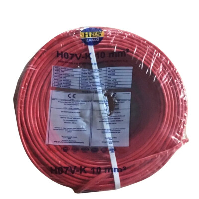 Hes Nyaf Kablo 10 mm² Kırmızı ( H07v-K ) - HES Kablo