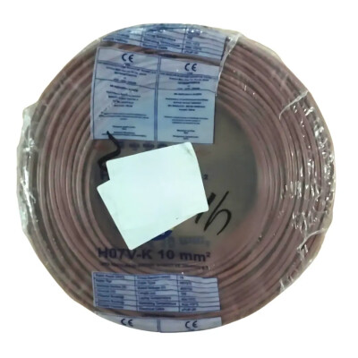 Hes Nyaf Kablo 10 mm² Kahverengi ( H07v-K ) - HES Kablo