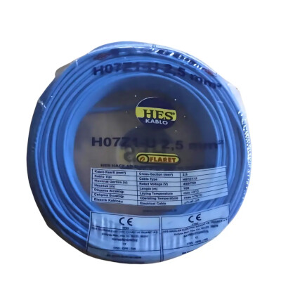 Hes Nya Kablo 2,5 Mm Mavi (H07z1-U) Halojen Free - HES Kablo