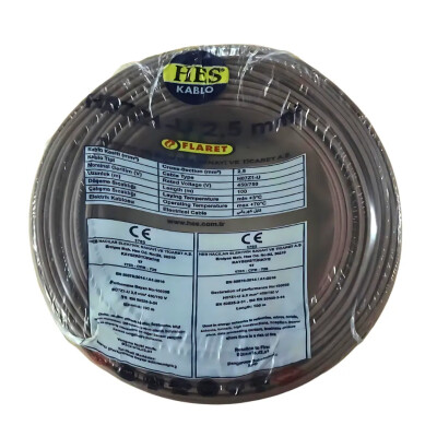 Hes Nya Kablo 2,5 Mm Kahverengi (H07z1-U) Halojen Free - HES Kablo
