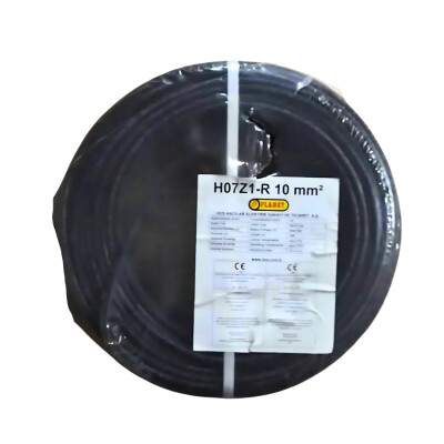 Hes Nya Kablo 10 Mm Siyah (H07z1-R) Halojen Free - HES Kablo