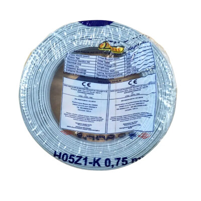 Hes Nyaf Kablo 0,75 mm² Gri ( H05Z1-K ) - HES Kablo