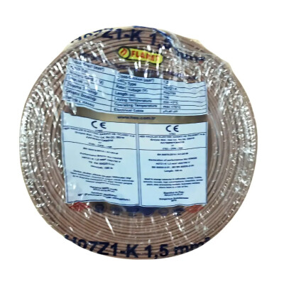 Hes Nyaf Kablo 1,5 Mm Kahverengi (H07z1-K) Halojen Free - HES Kablo