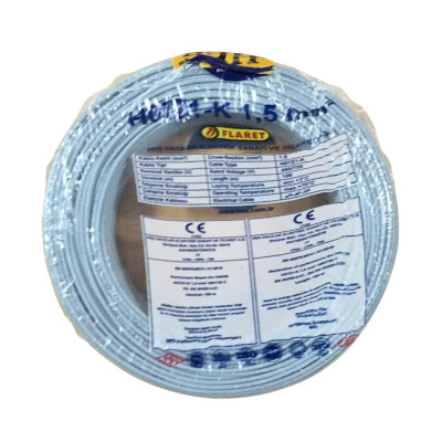 Hes Nyaf Kablo 1,5 Mm Gri (H07z1-K) Halojen Free - HES Kablo