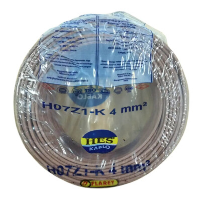 Hes Nyaf Kablo 4 Mm Kahverengi (H07z1-K) Halojen Free - HES Kablo