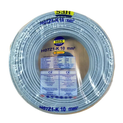 Hes Nyaf Kablo 10 Mm Gri (H07z1-K) Halojen Free - HES Kablo