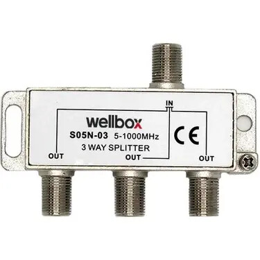 Wellbox 1/3 5-2400 Mhz Splitter - WELLBOX